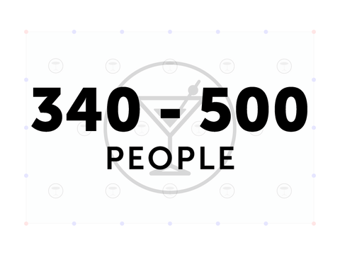 Cocktail Tents for 340 to 500 People