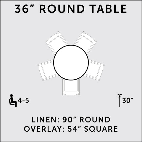 36" Round Table
