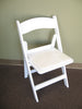 White Comfort Folding Chair